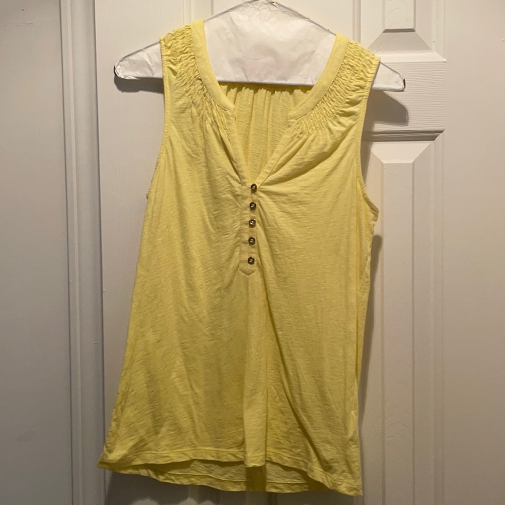 Lilly Pulitzer Yellow Essie tank top